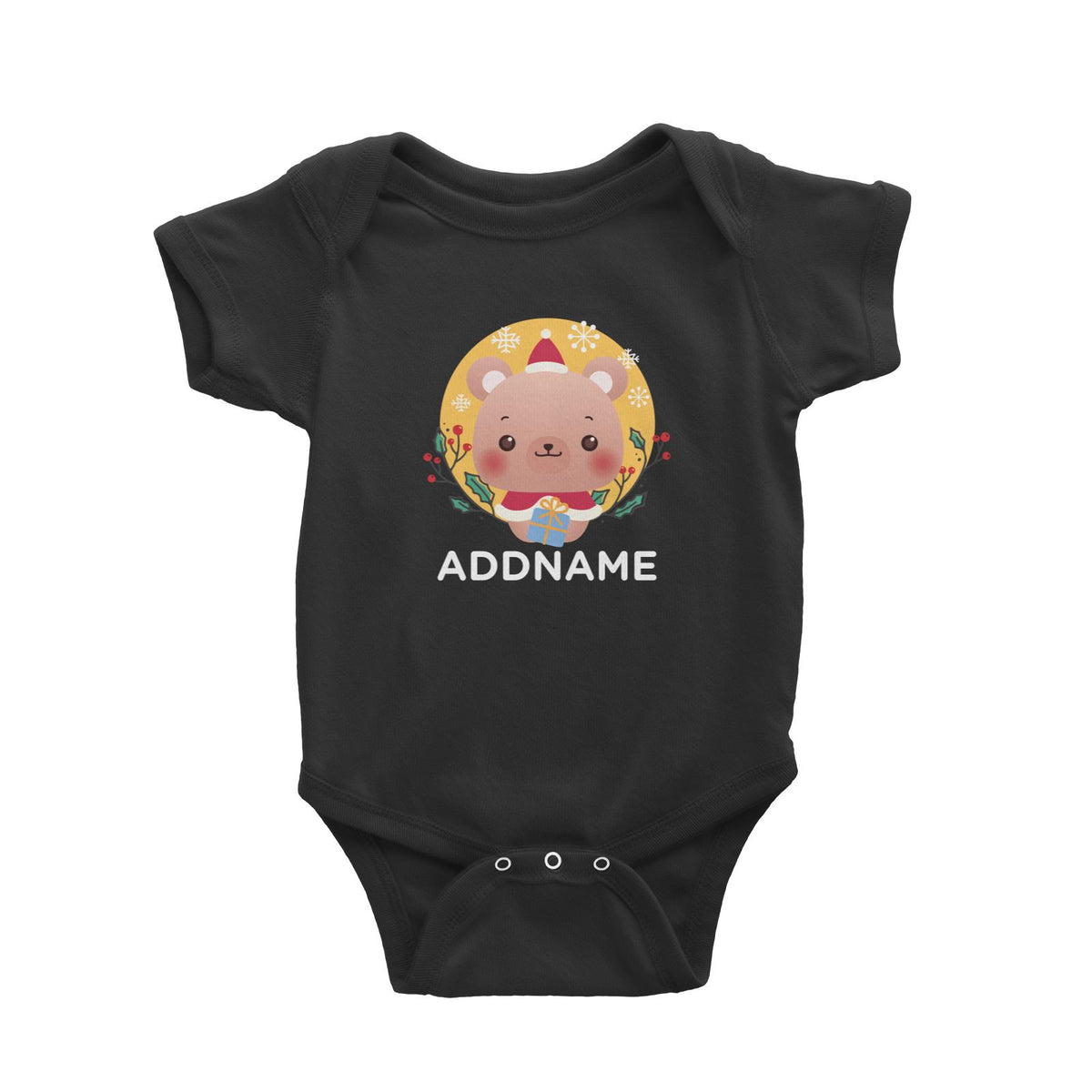 Christmas Cute Animal Series Cute Bear Baby Romper