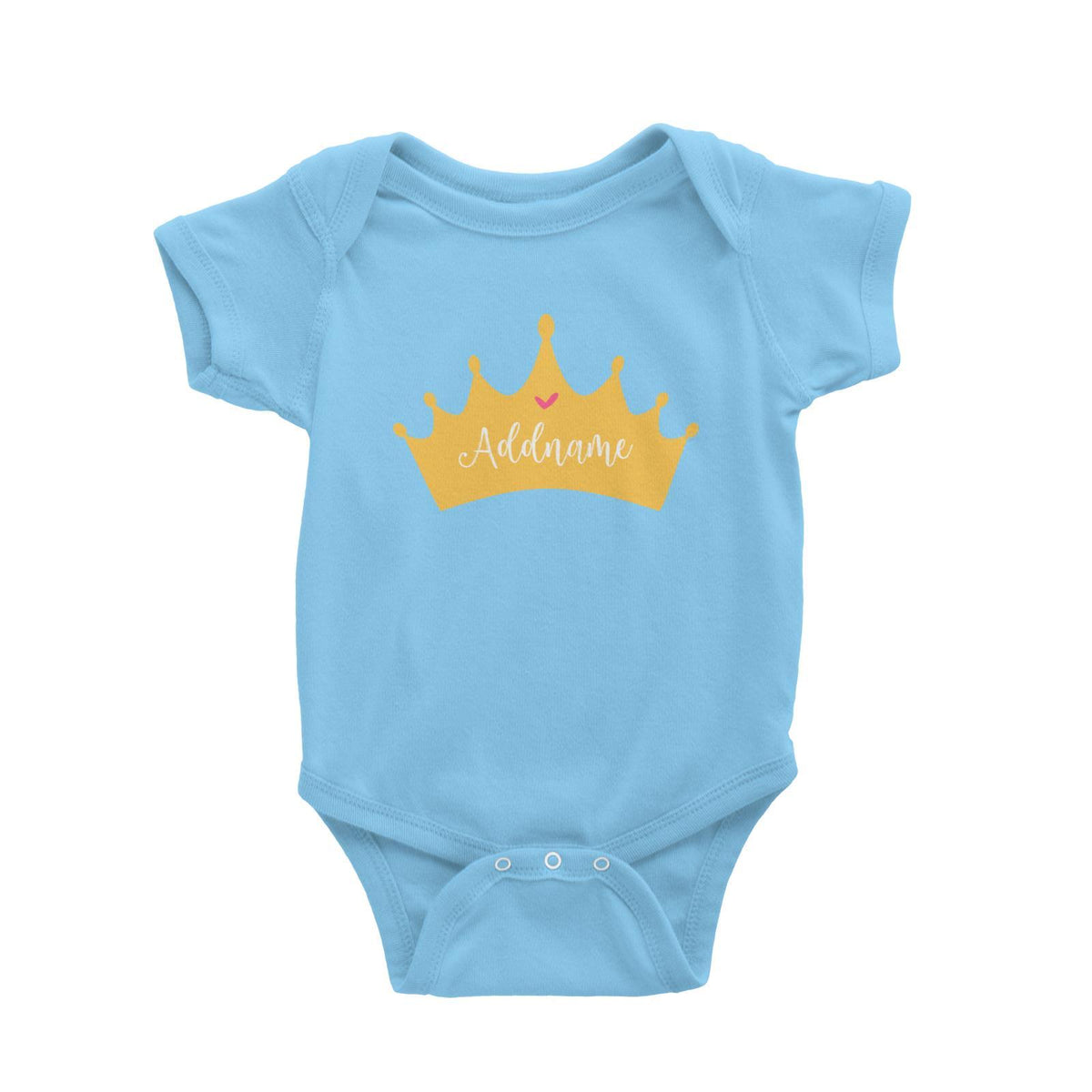 Princess Addname in Tiara Baby Romper