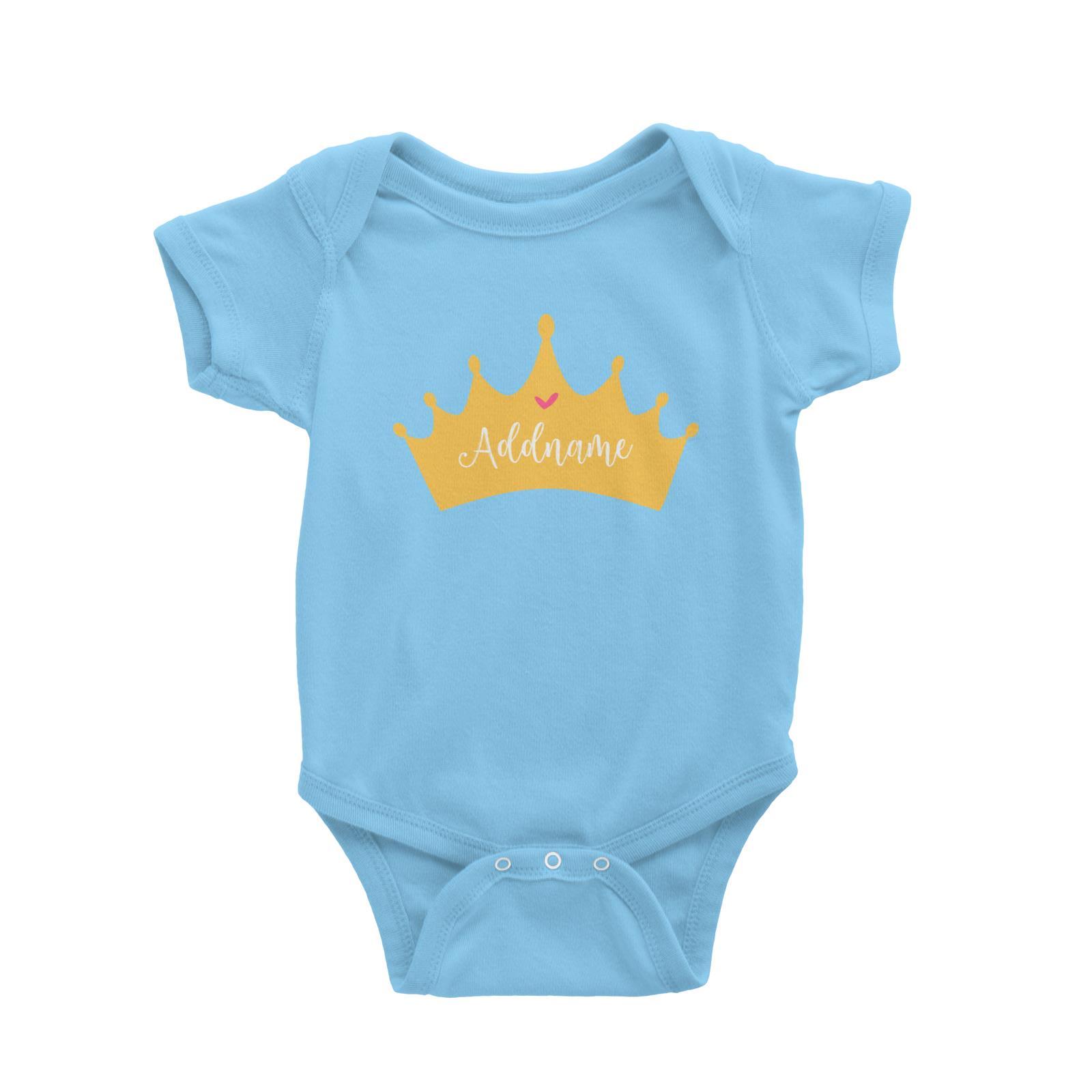 Princess Addname in Tiara Baby Romper