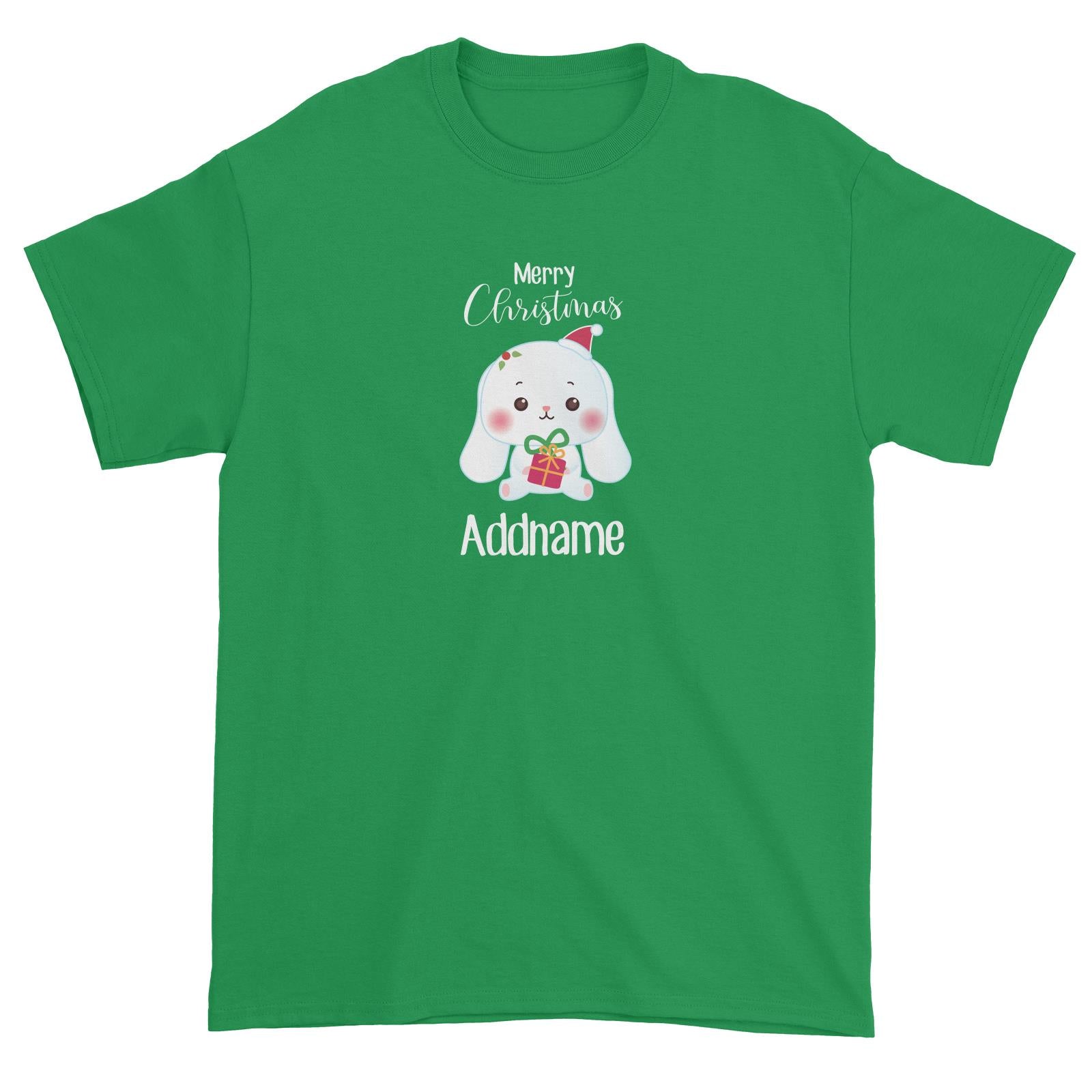 Christmas Cute Animal Series Rabbit Merry Christmas Unisex T-Shirt