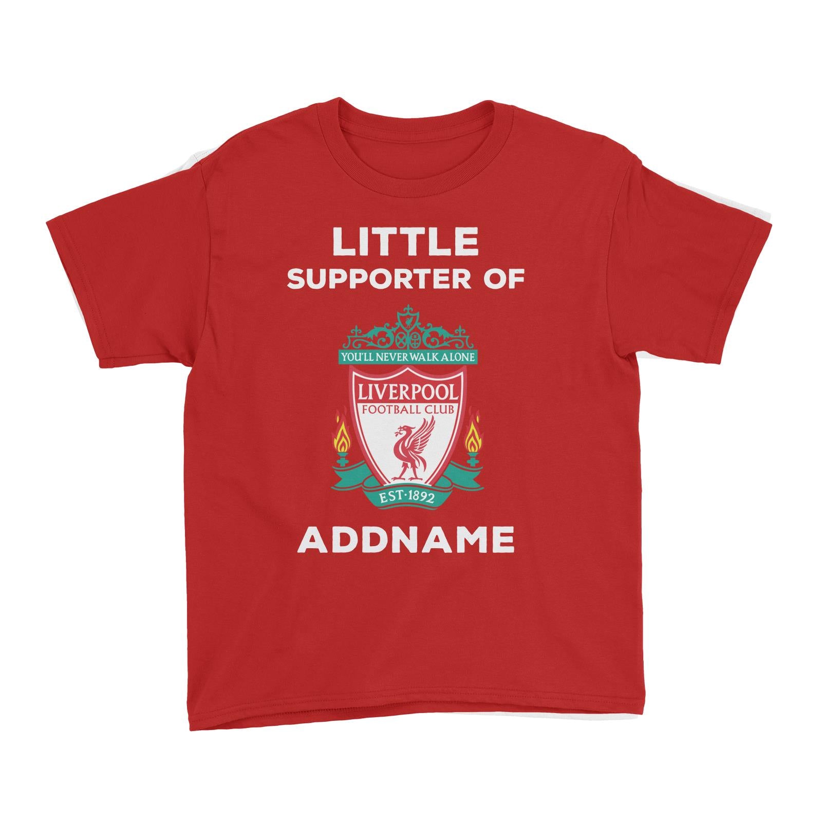 Liverpool FC Little Supporter Personalizable with Name Kid's T-Shirt