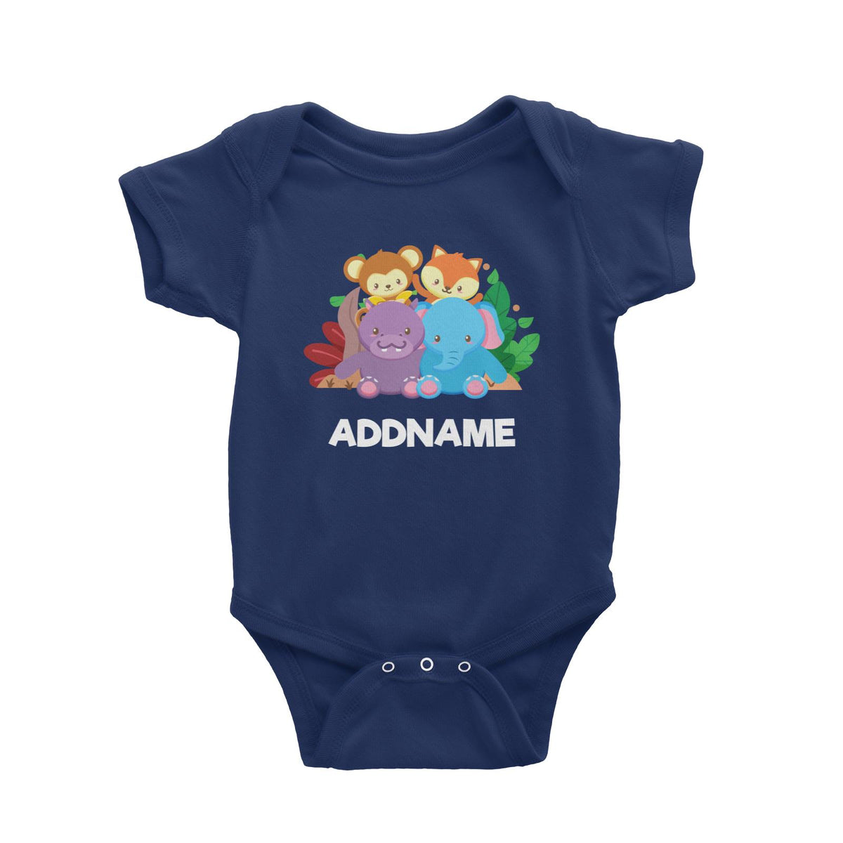 Safari Animal  Baby Romper