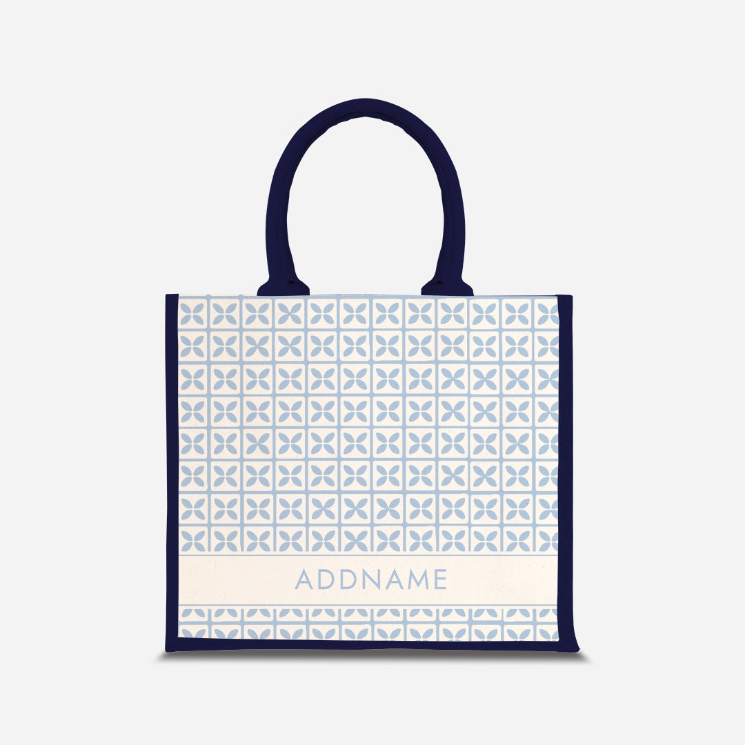 Kedah Rumaysa Jute Bag - Light Blue