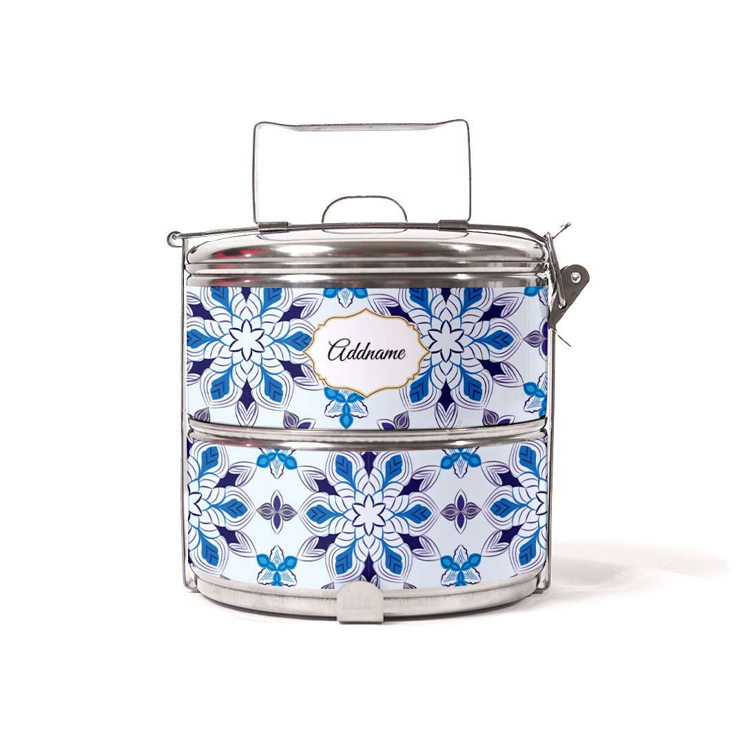 Moroccan Series - Arabesque Frost Two-Tier Tiffin Carrier