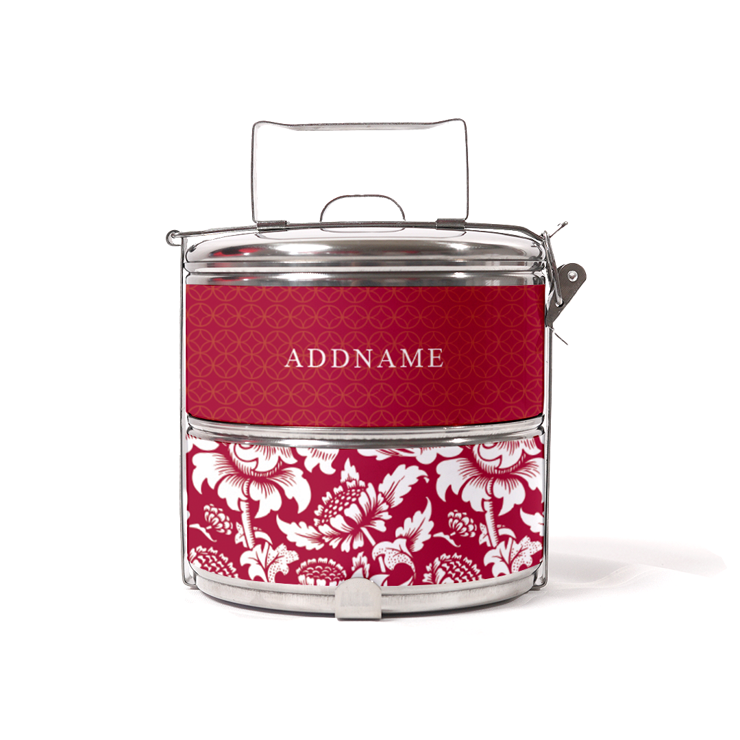 Limitless Opportunity Series - Red Half Lining Lunch Bag and Two Tier Tiffin Carrier