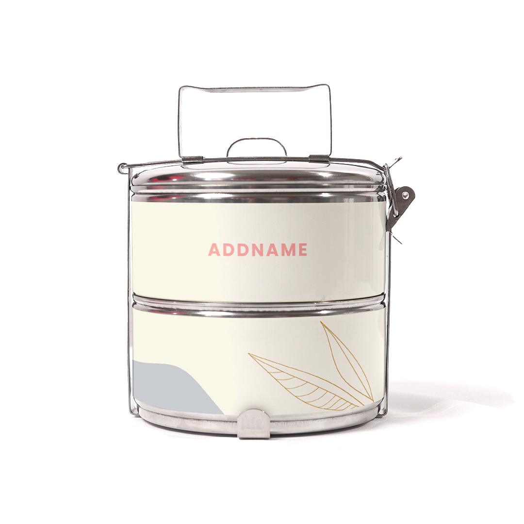 Charlotte Series - Marshmallow Two-Tier Tiffin Carrier