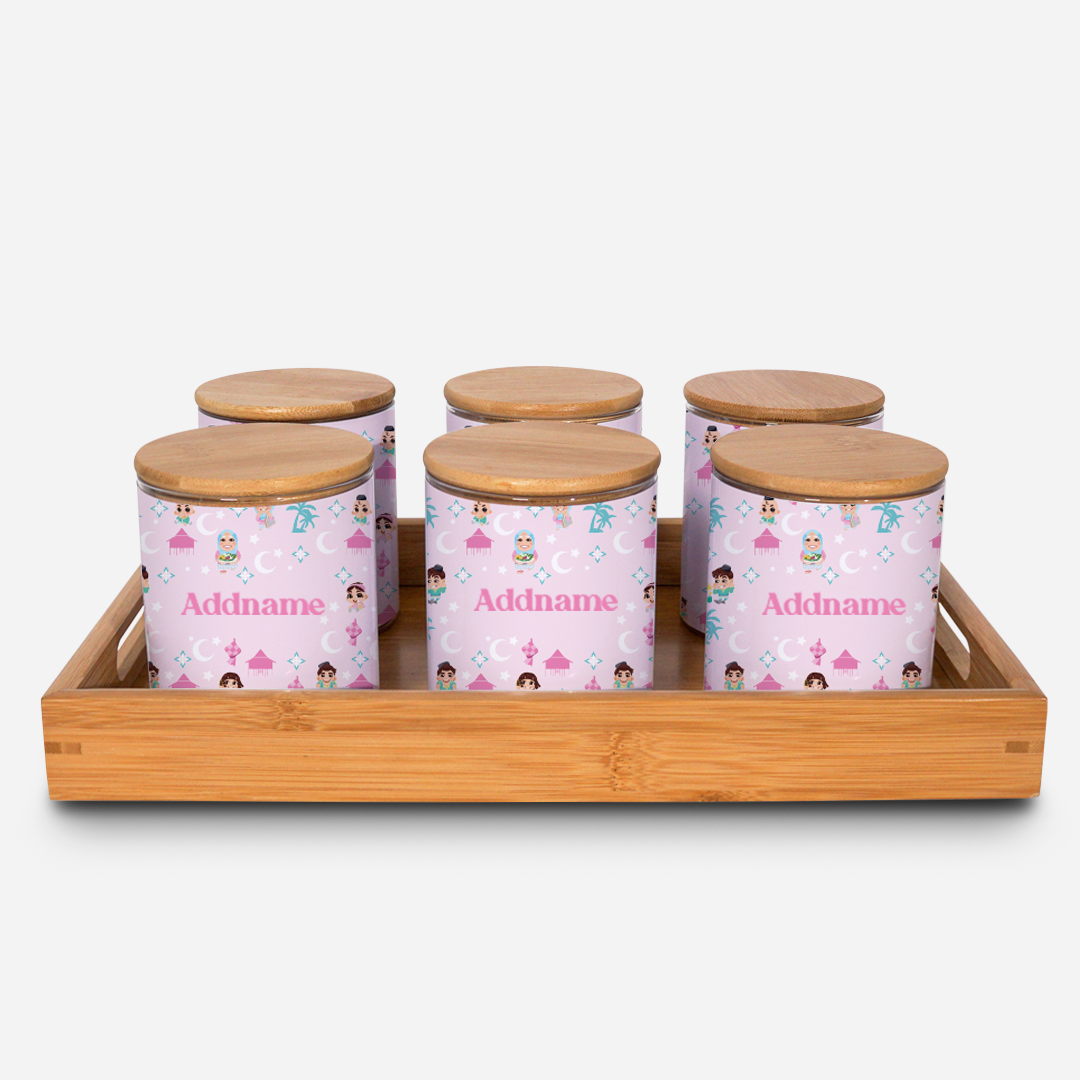 Seindah Lebaran Canister - Pastel Pink