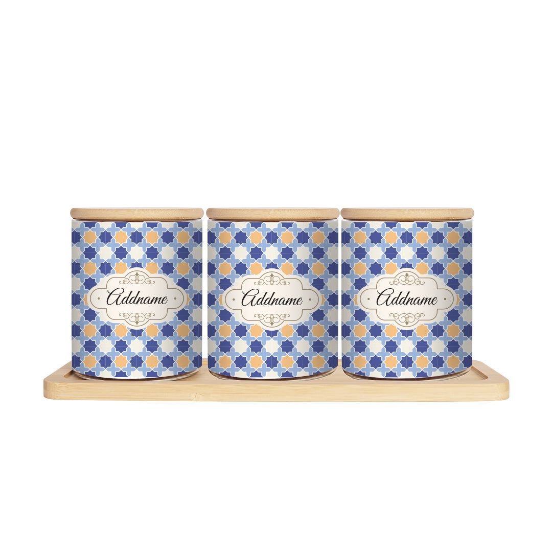 Monotous Moroccan Blue Canister
