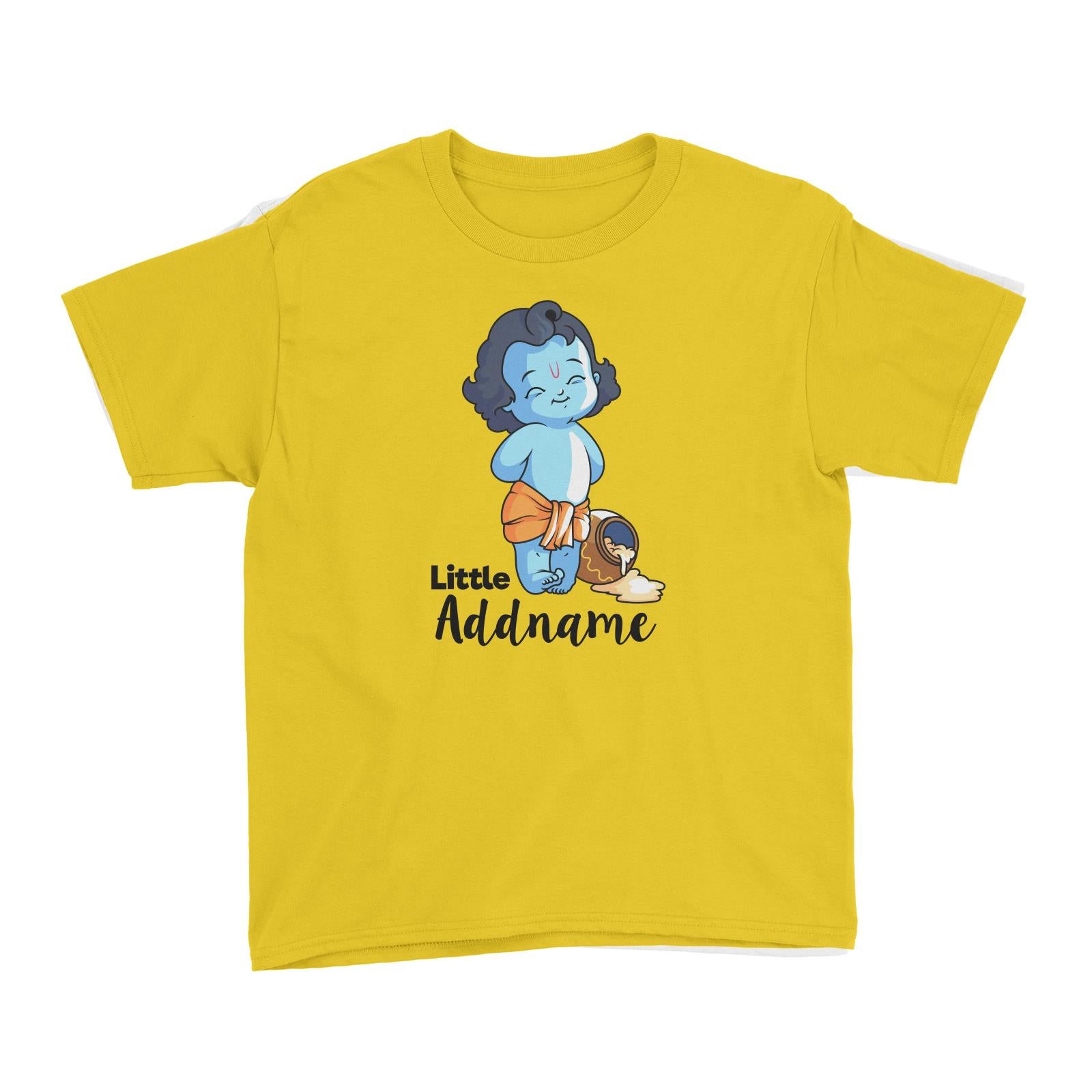 Cute Krishna Standing Little Addname Kid's T-Shirt