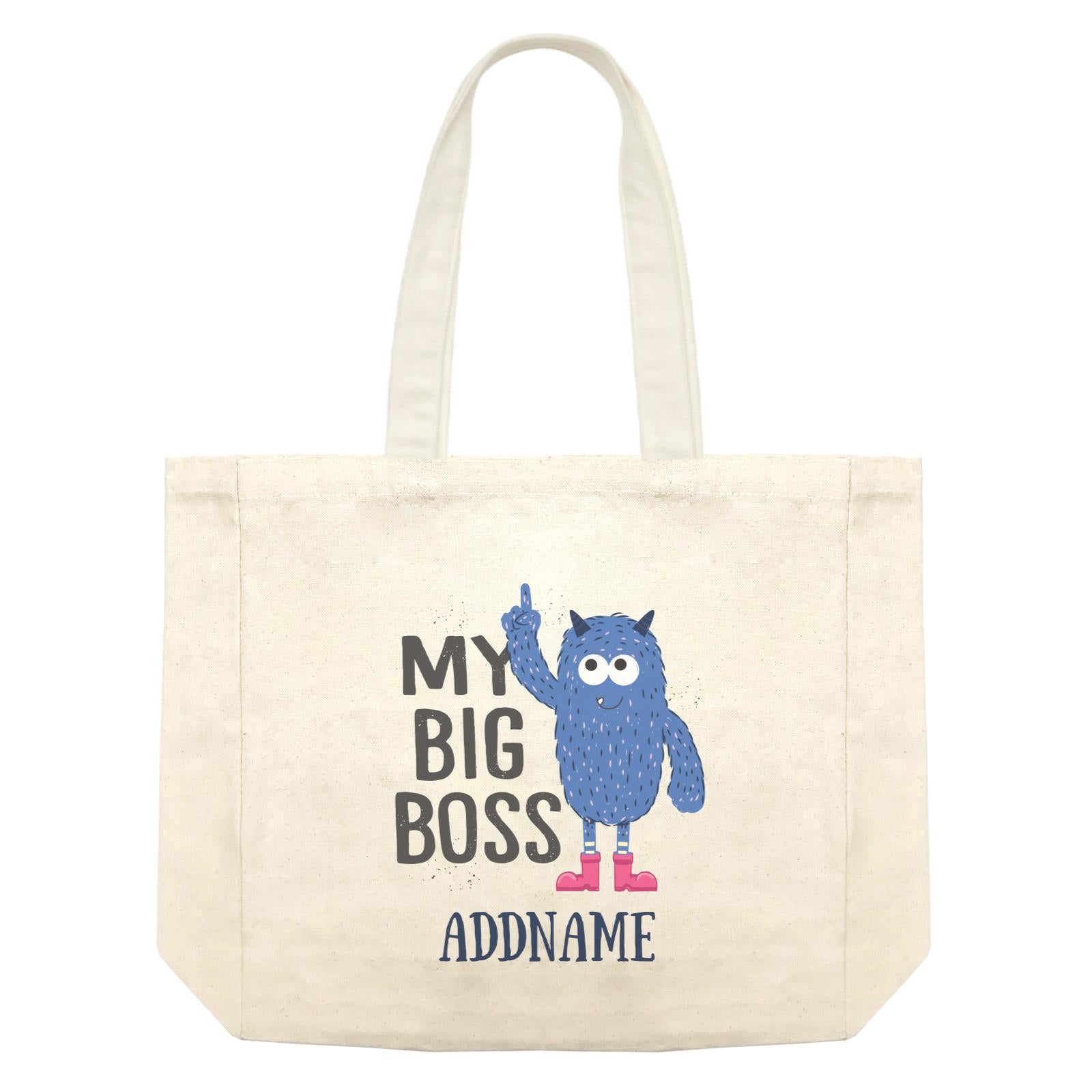Cool Cute Monster My Big Boss Addname Shopping Bag