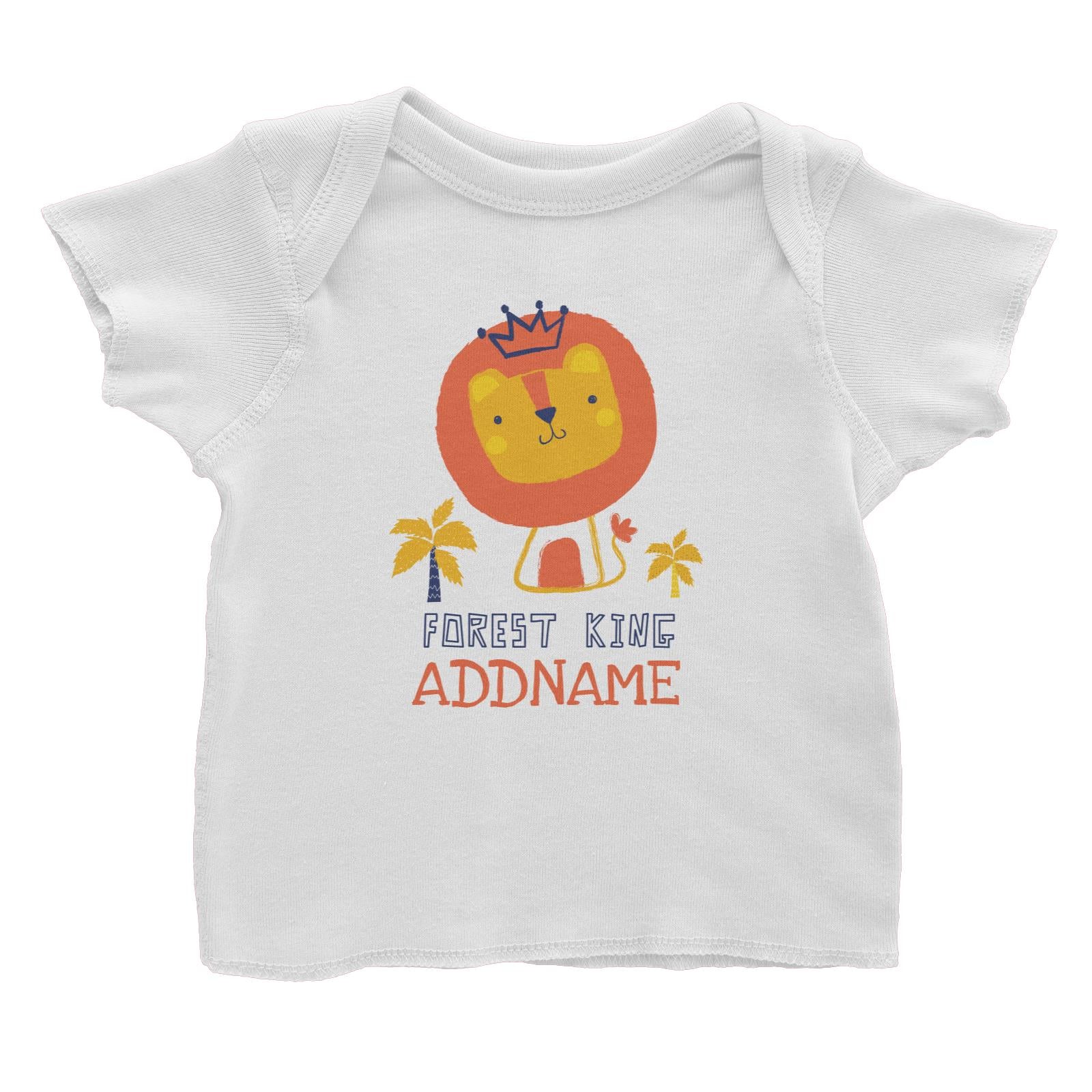 Forest King Lion Addname Baby T-Shirt
