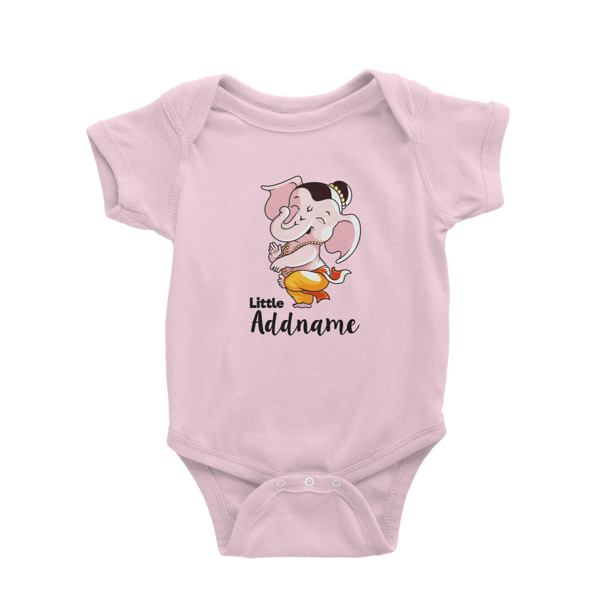 Cute Dancing Ganesha Little Addname Baby Romper