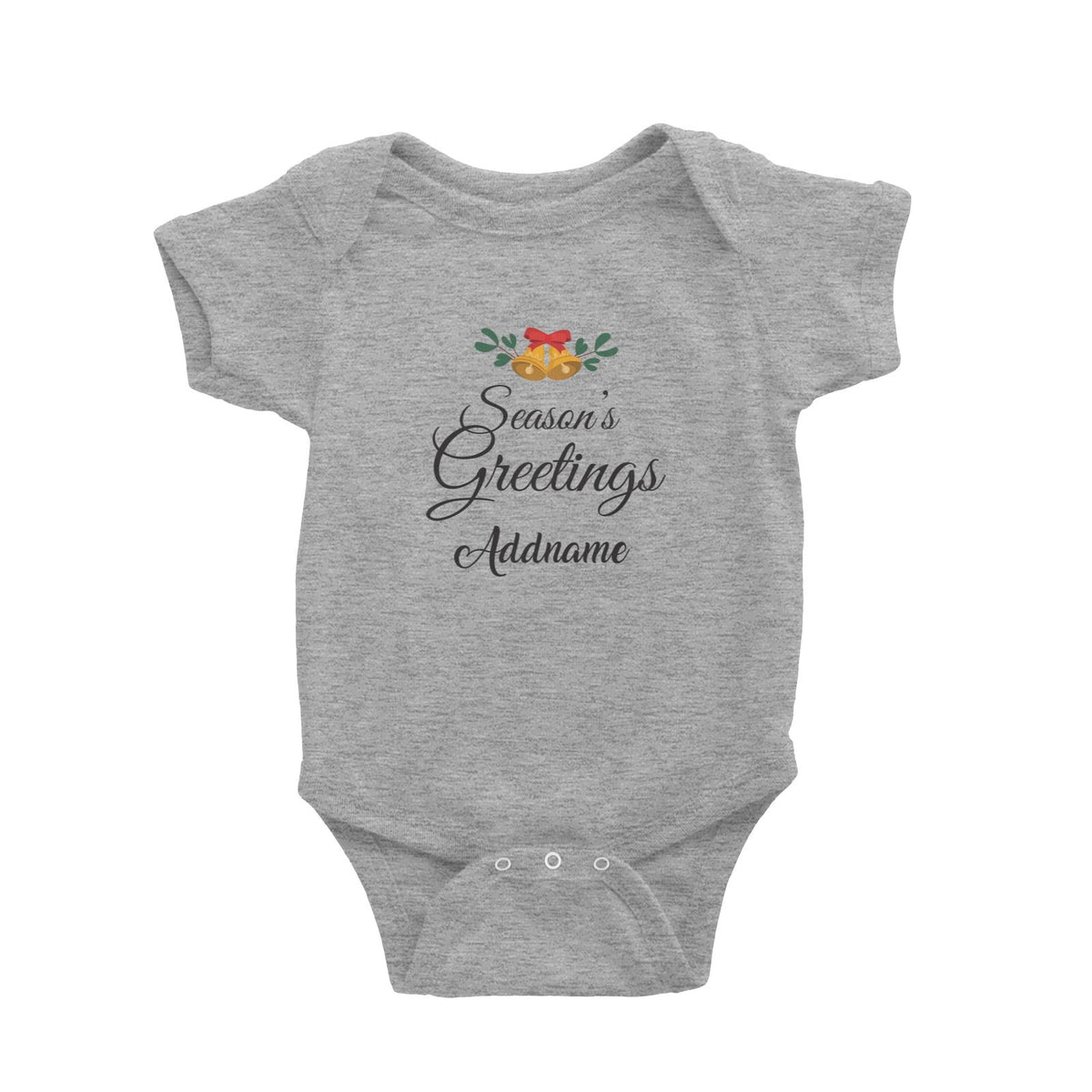 Christmas Series Season Greetings Baby Romper