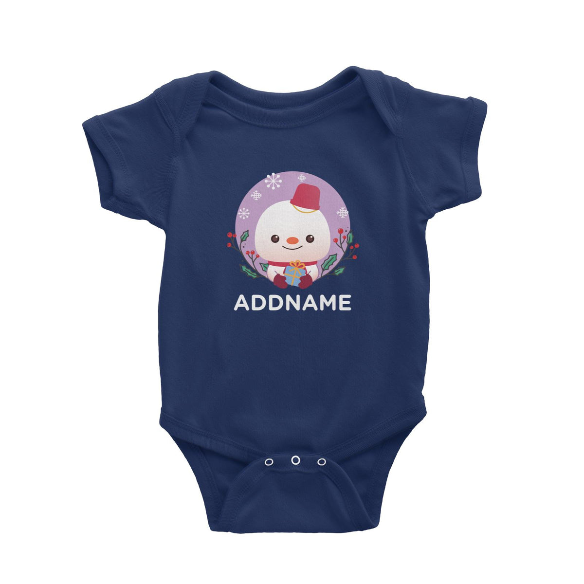 Christmas Cute Animal Series Cute Snowman Baby Romper