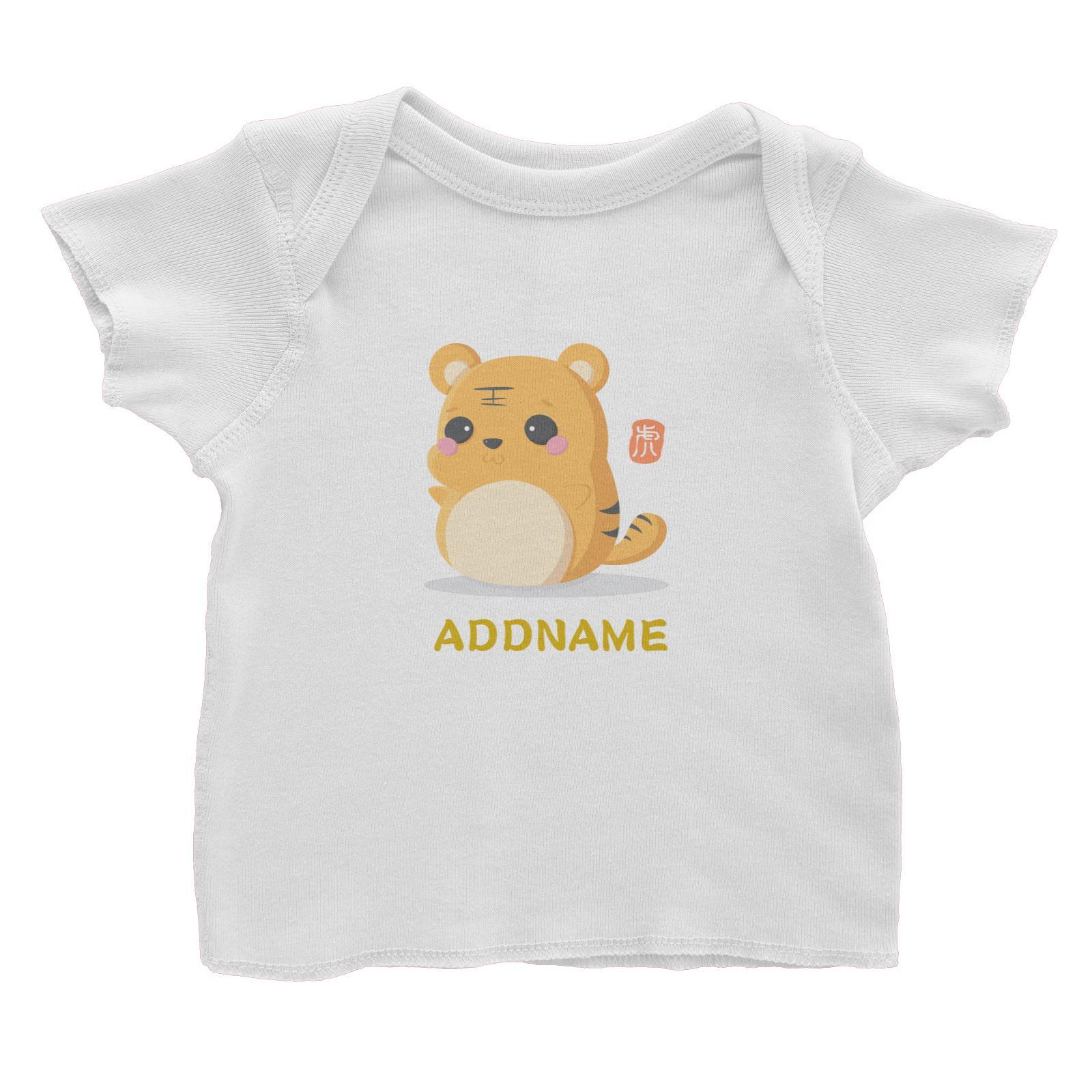 Chinese New Year Cute Twelve Zodiac Animals Tiger Addname Baby T-Shirt