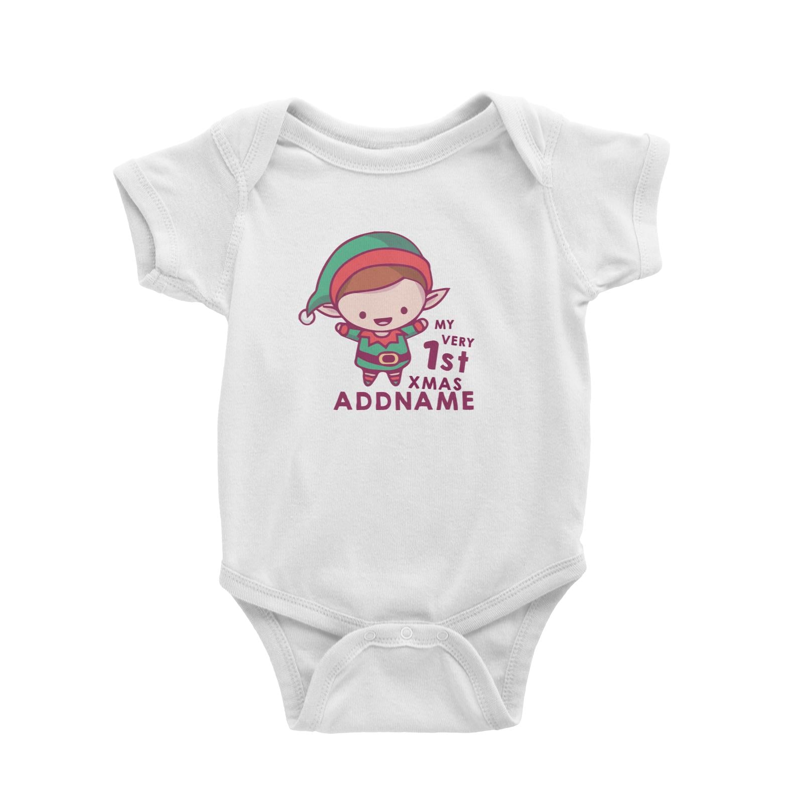 Christmas My Very 1st Elf Addname Baby Romper