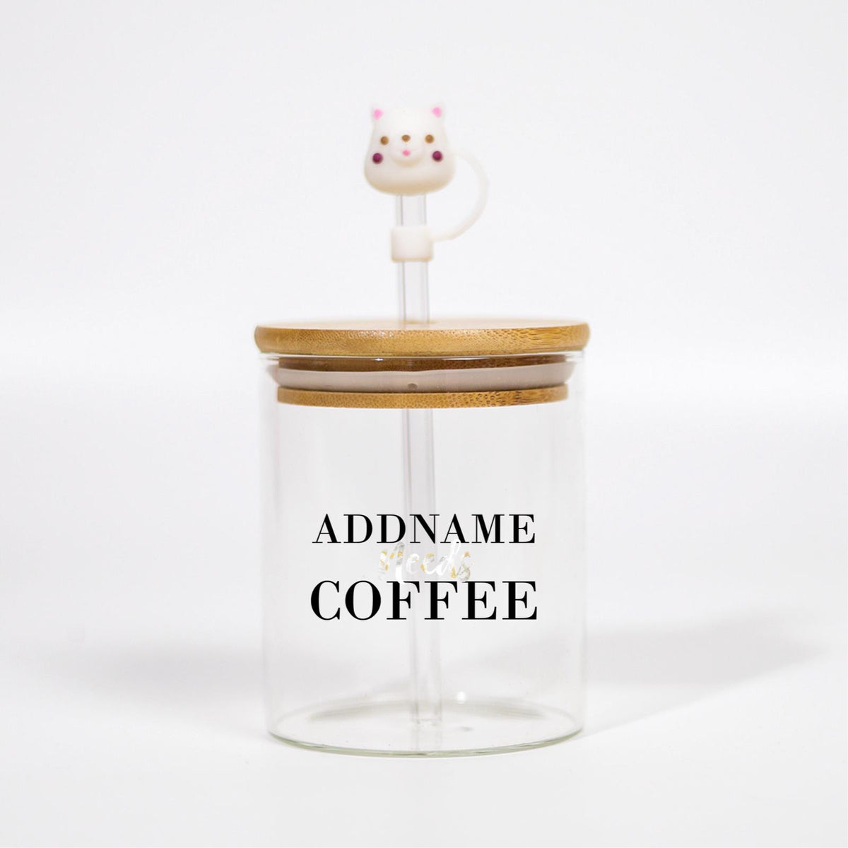 Marble Addname Need Coffee Canicup - Diamond With Black Text