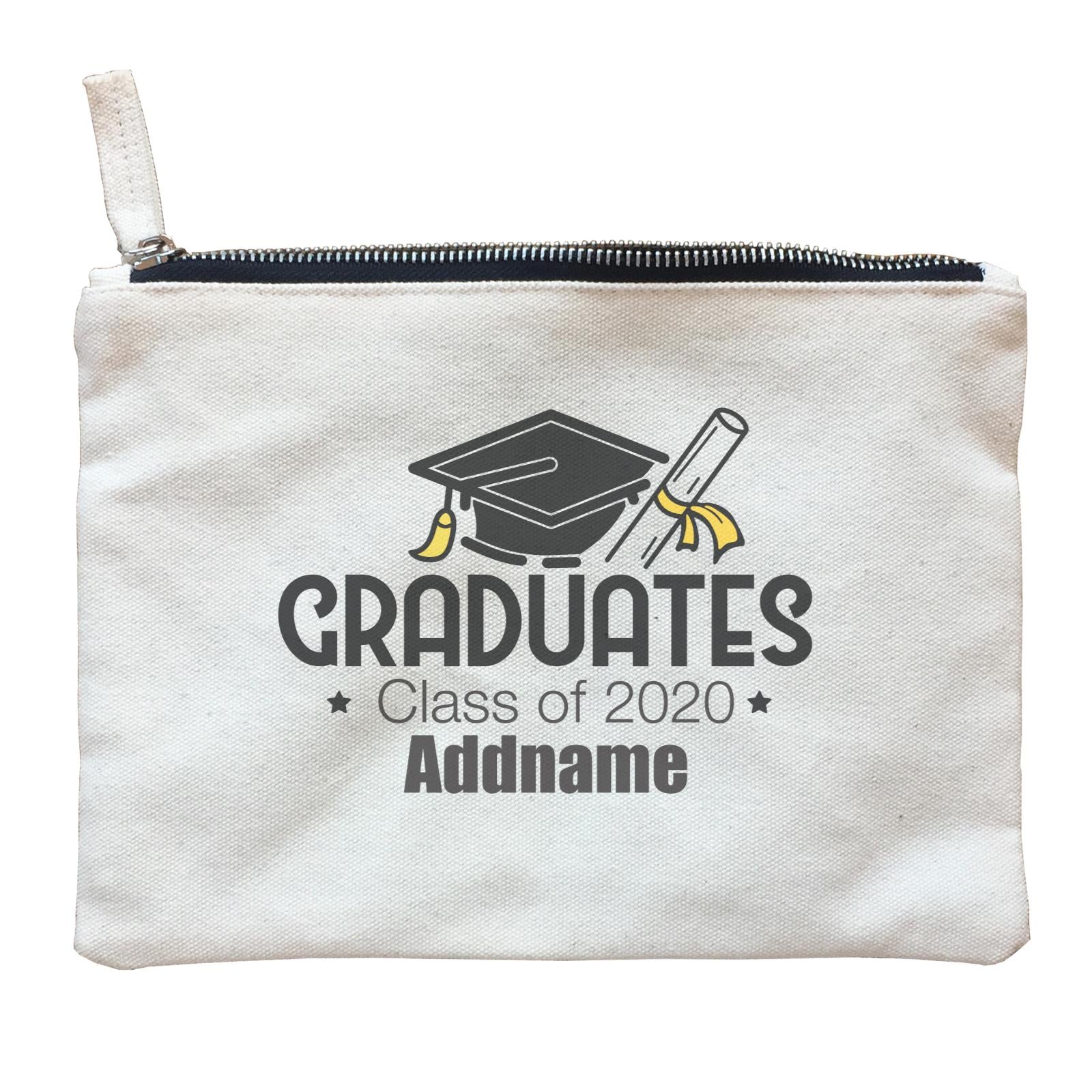 Graduation Series Cap with Scroll Graduates Zipper Pouch