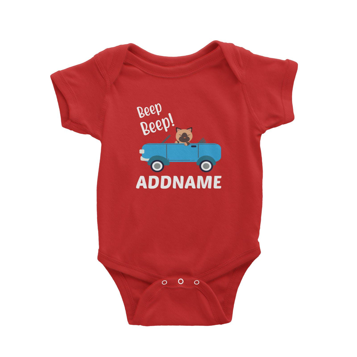 Beep Beep Addname Baby Romper