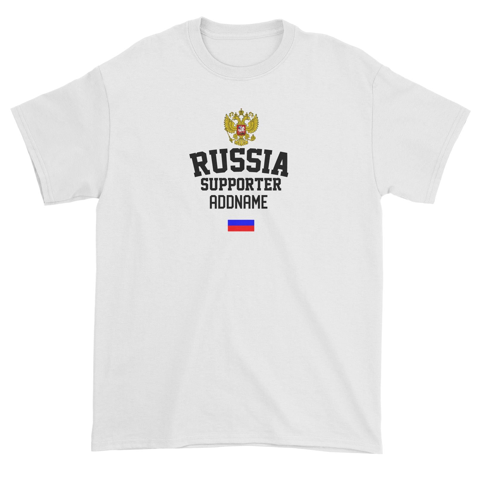 Russia Supporter World Cup Addname Unisex T-Shirt