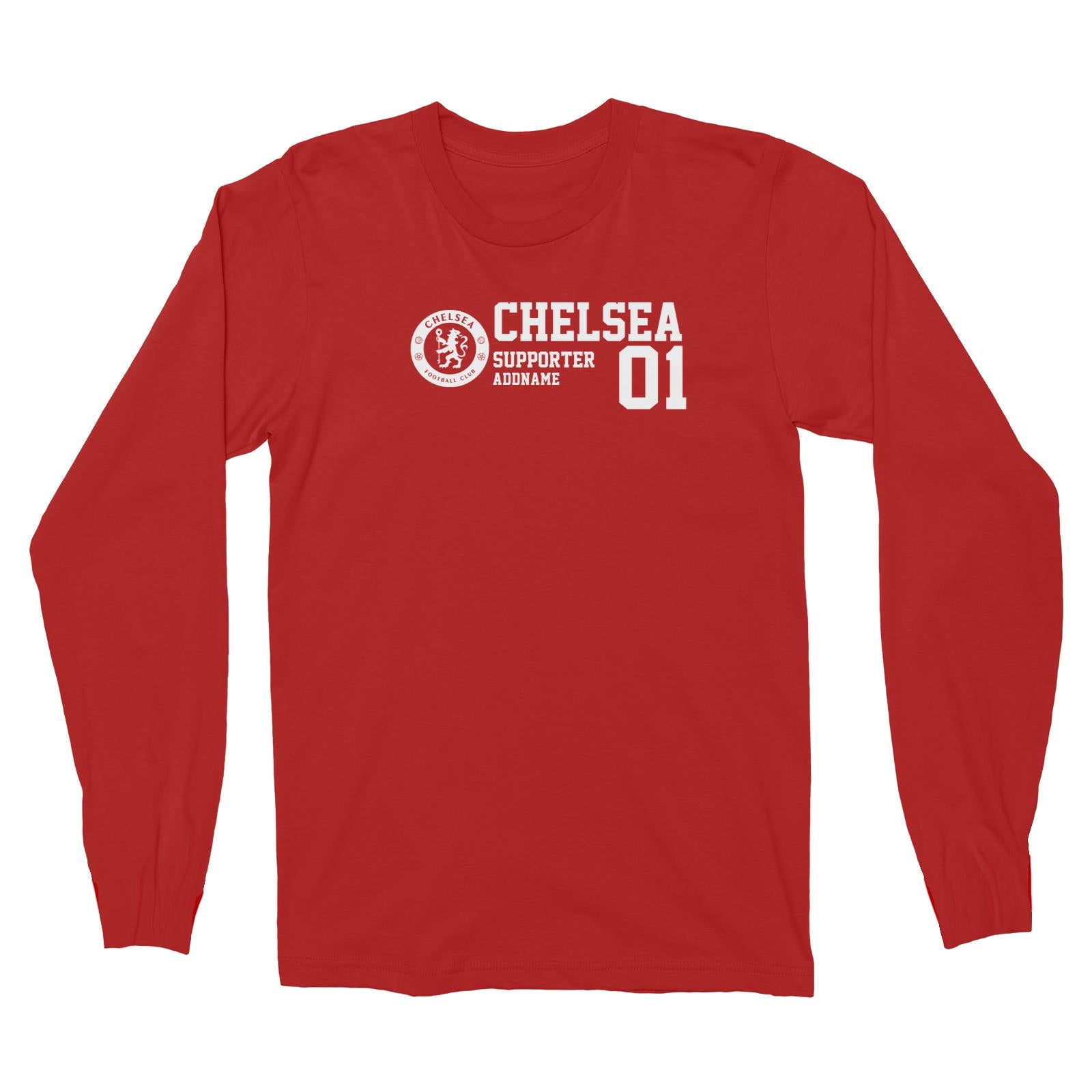 Chelsea Football Keep Supporter Addname Long Sleeve Unisex T-Shirt