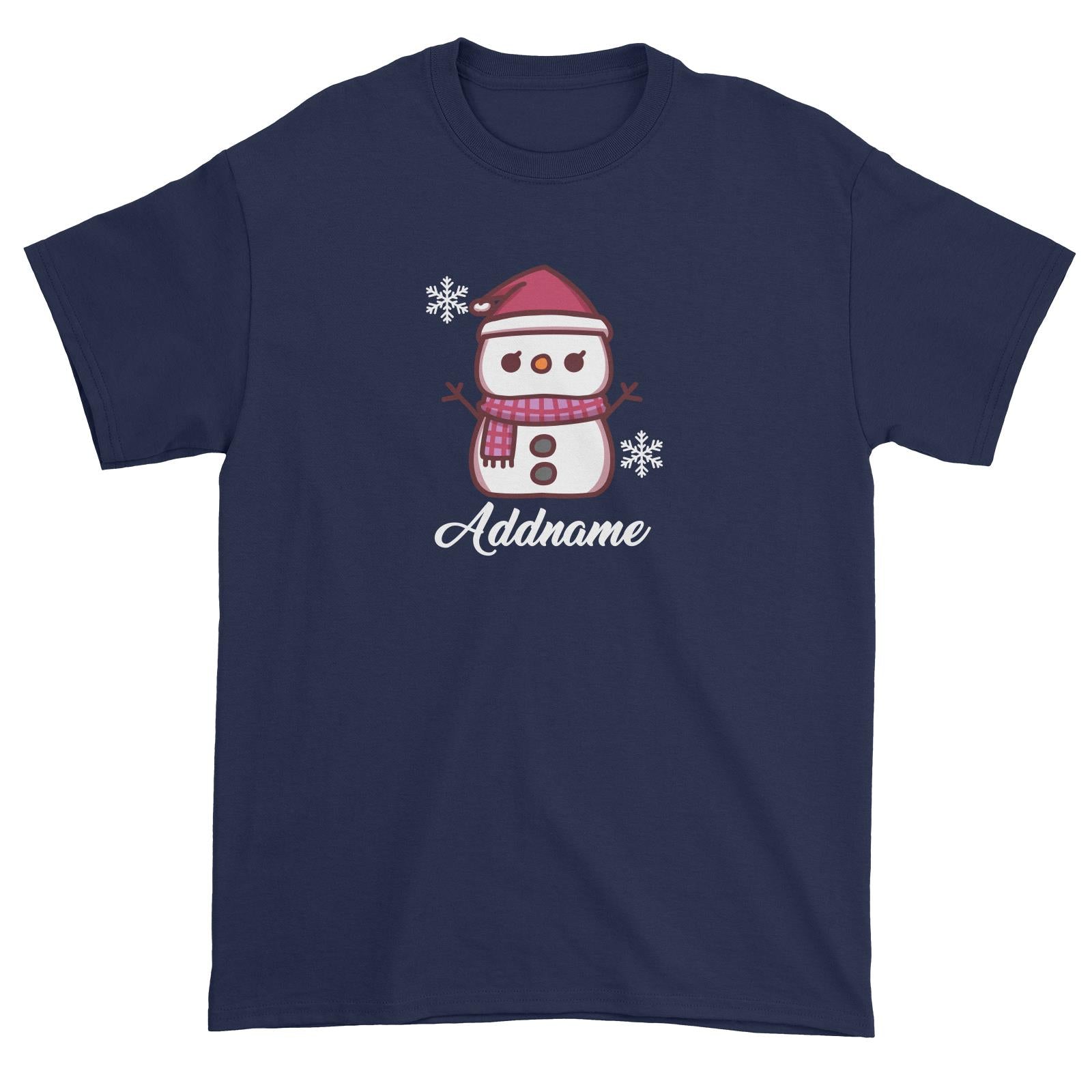 Xmas Little Girl Snowman Unisex T-Shirt