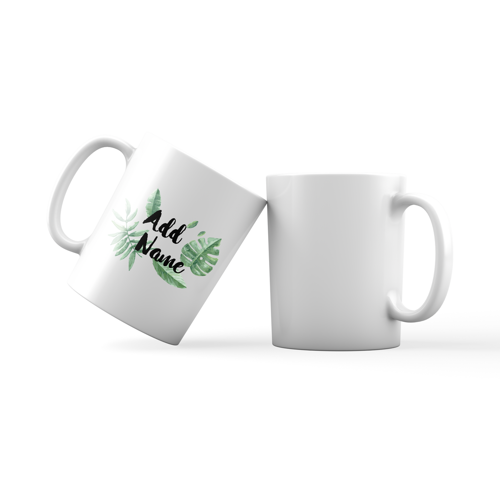 Tropical Leaves Addname Mug