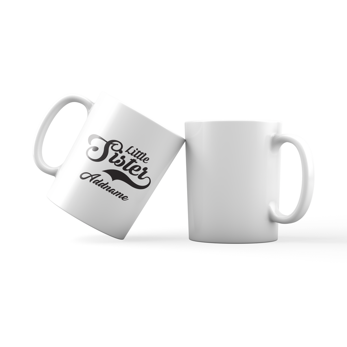 Retro Little Sister Addname Mug
