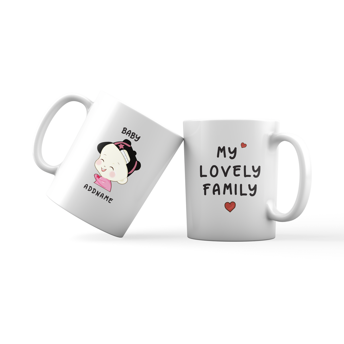My Lovely Family Baby Girl Addname Mug