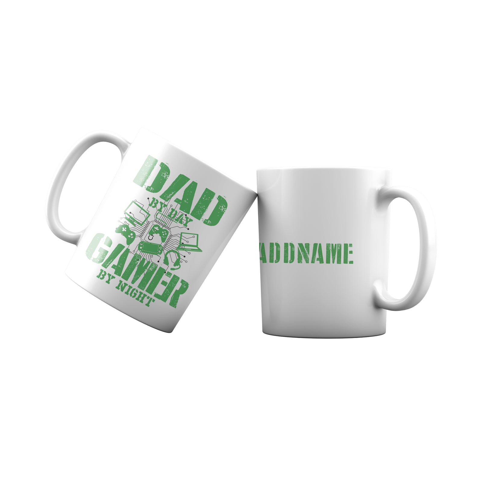 Dad By Day Gamer By Night Addname Mug