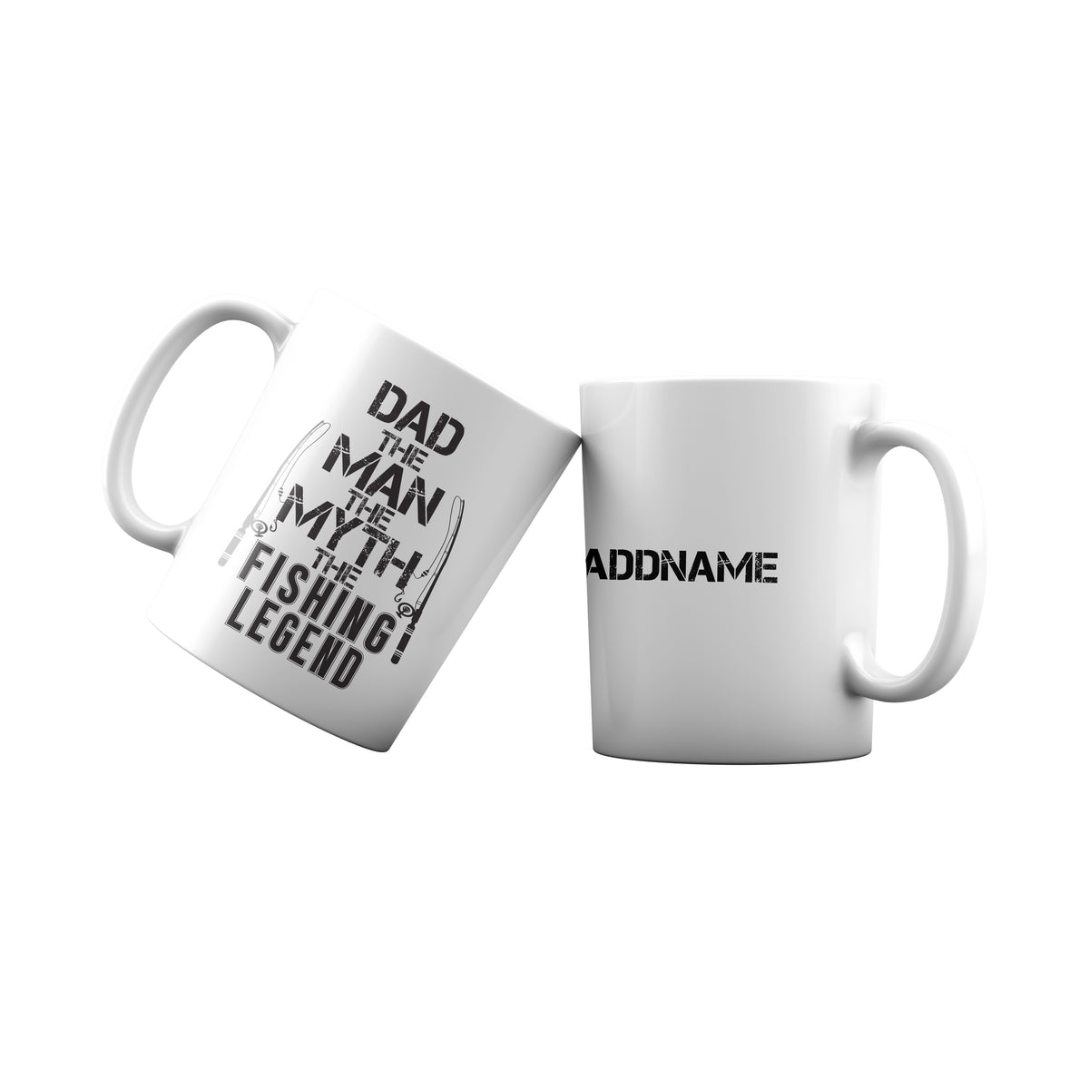Dad The Man The Myth The Fishing Legend Addname Mug