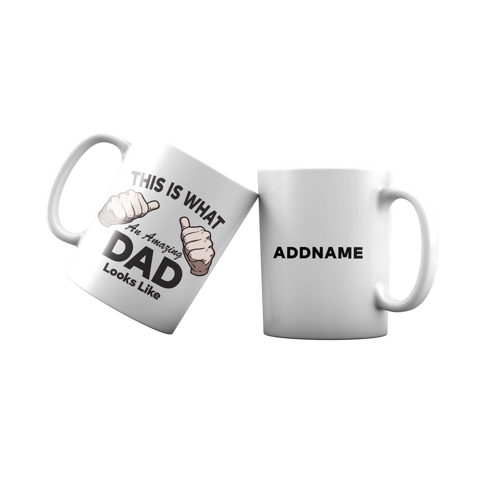 This is What An Amazing Dad Looks Like Addname Mug