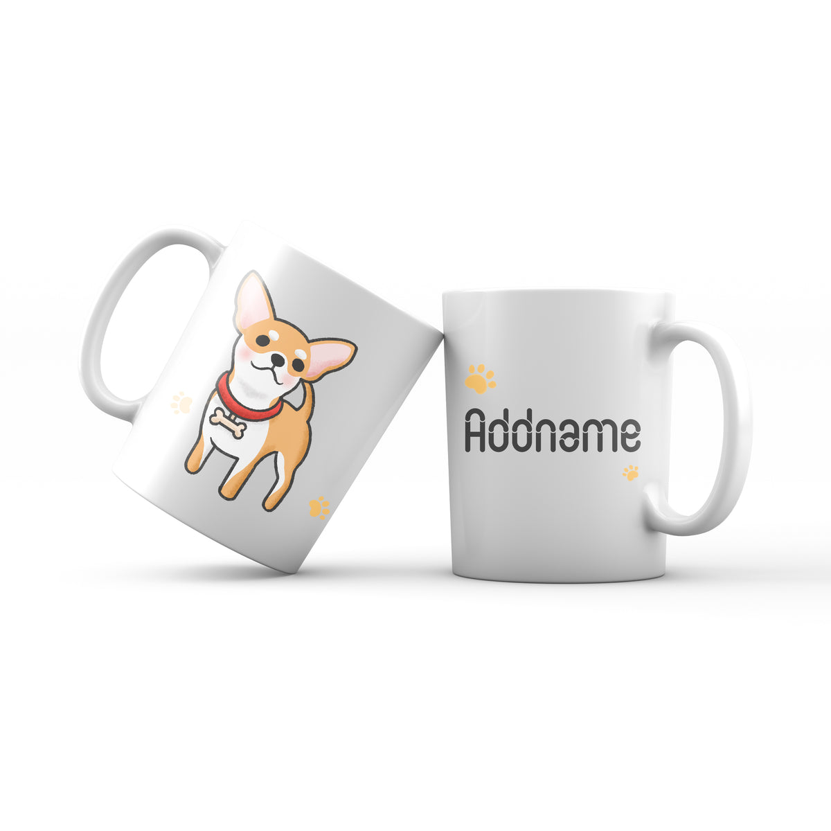 Cute Hand drawn Animals Dogs Chihuahua Addname Mug