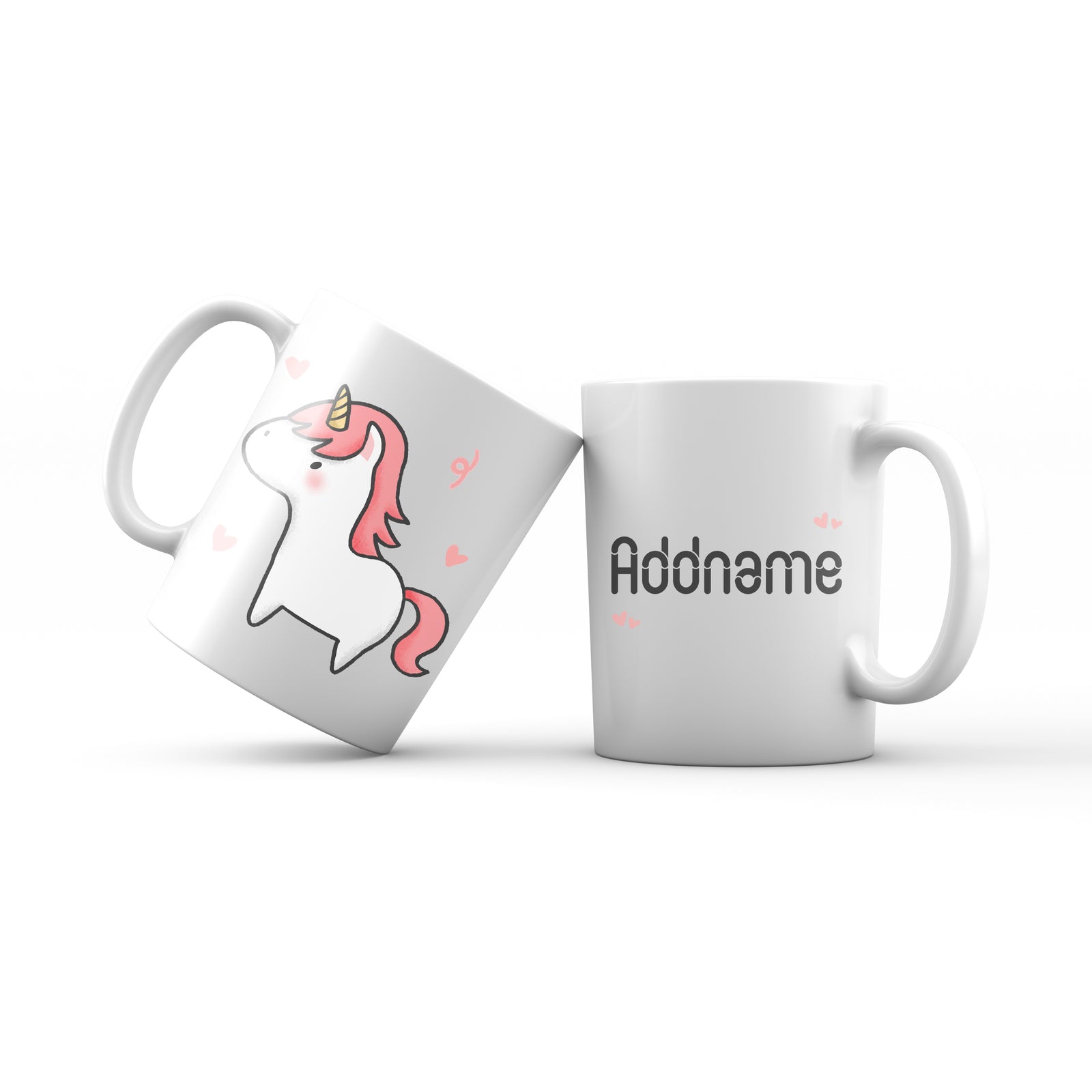 Cute Hand drawn Animals Cute Unicorn Addname Mug