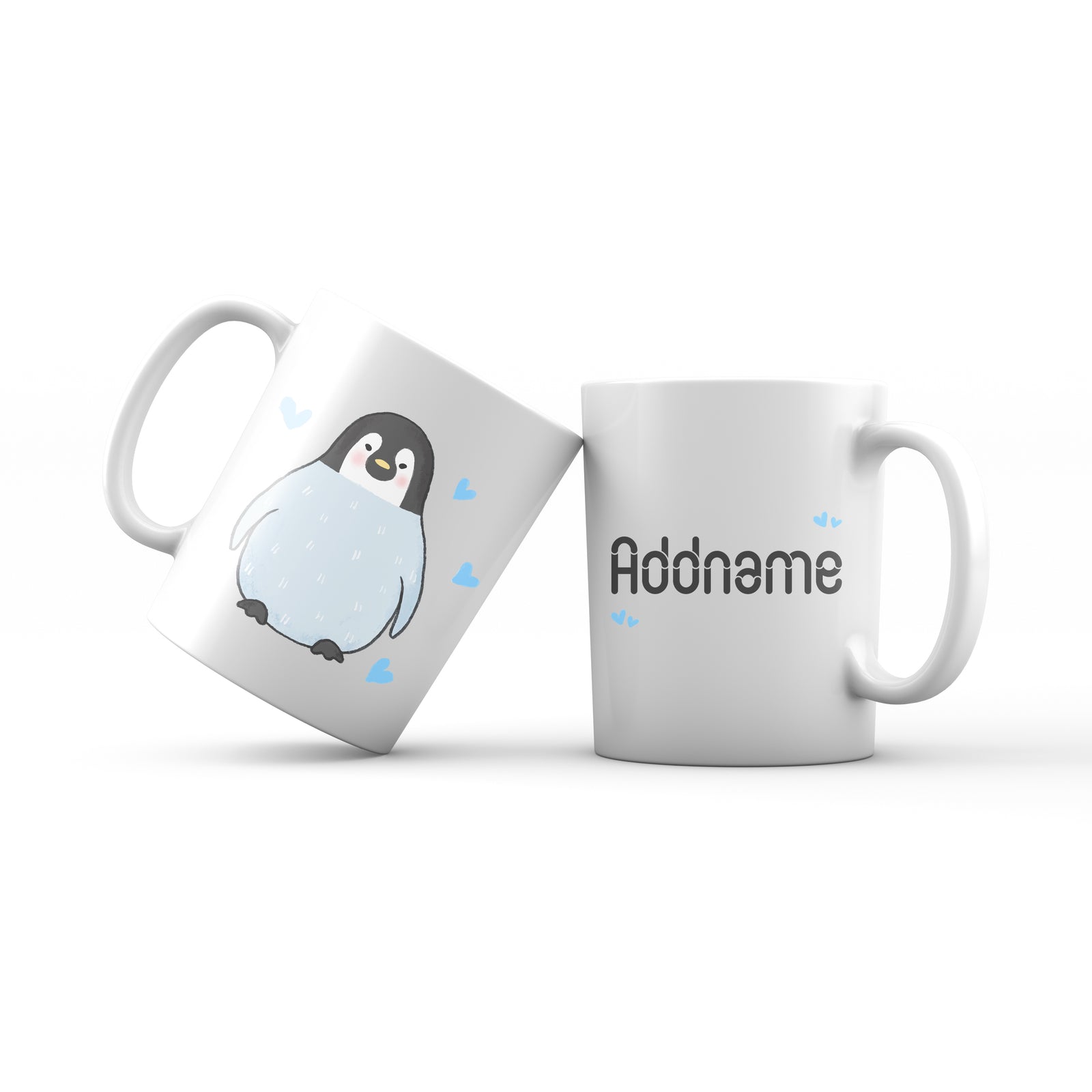 Cute Hand drawn Animals Cute Penguin Addname Mug