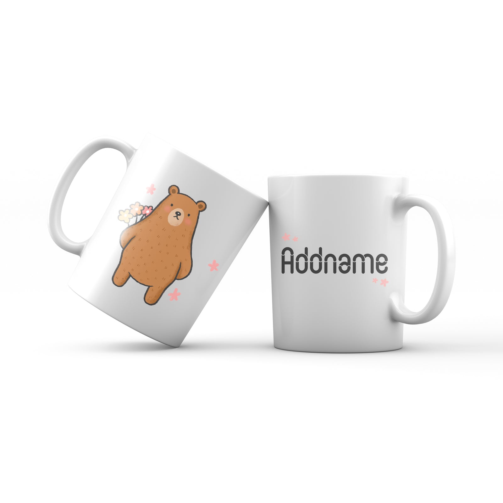 Cute Hand drawn Animals Cute Bear Addname Mug