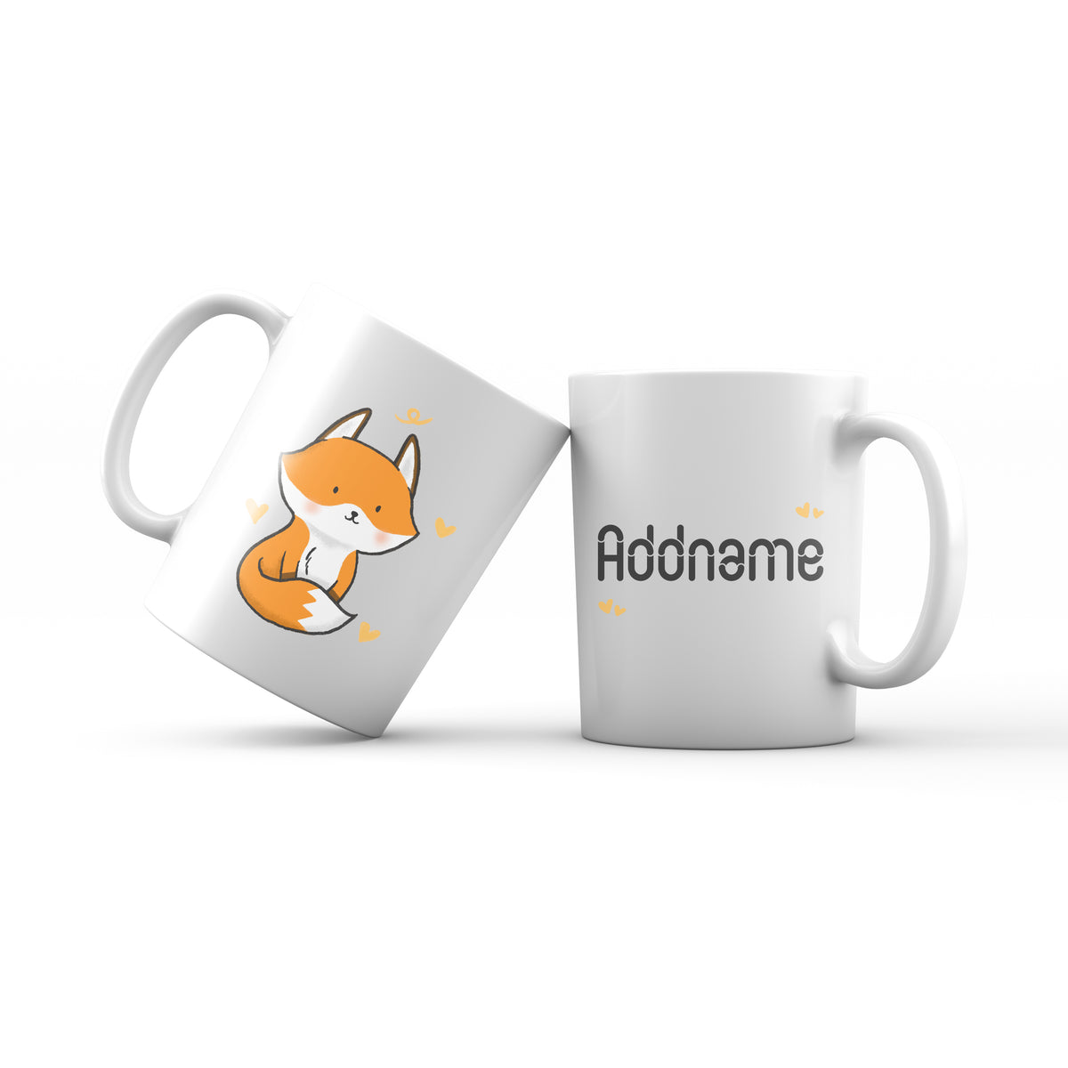 Cute Hand drawn Animals Fox Fox Addname Mug