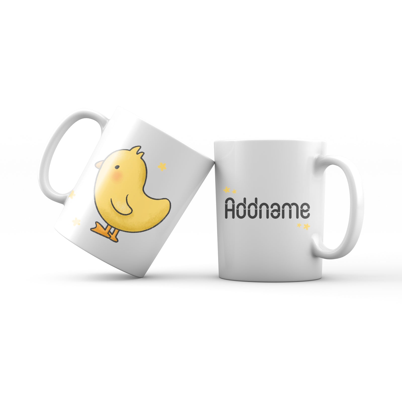 Cute Hand drawn Animals Birds Chic Addname Mug