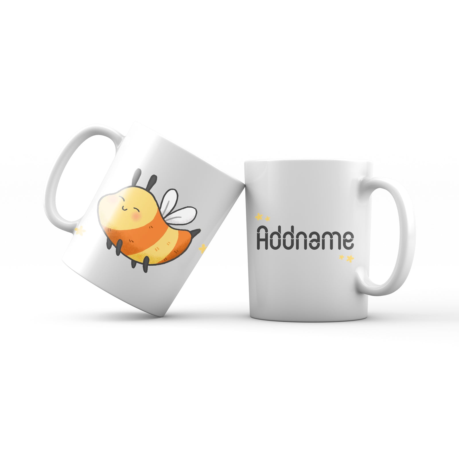 Cute Hand drawn Animals Farm Bees Addname Mug