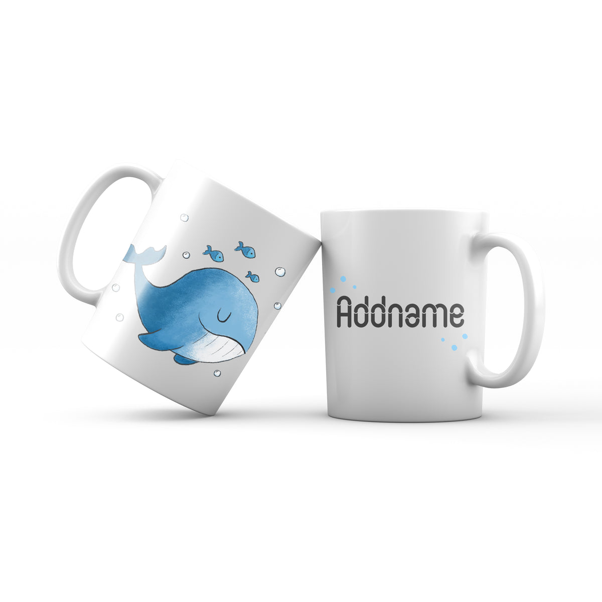 Cute drawn Animals Sea Whale Addname Mug