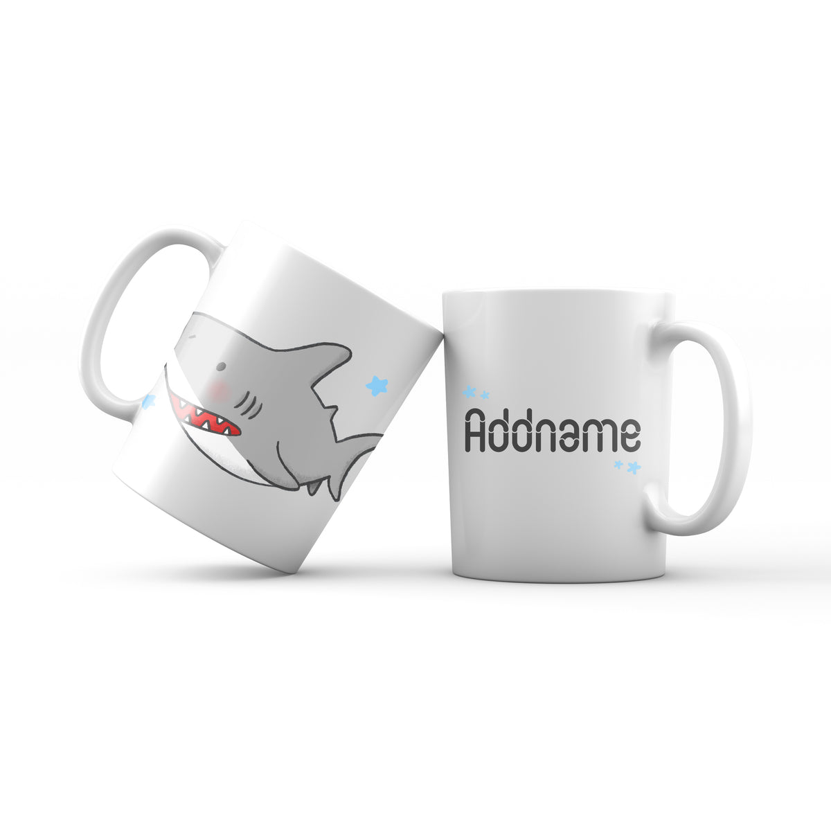 Cute drawn Animals Sea Shark Addname Mug