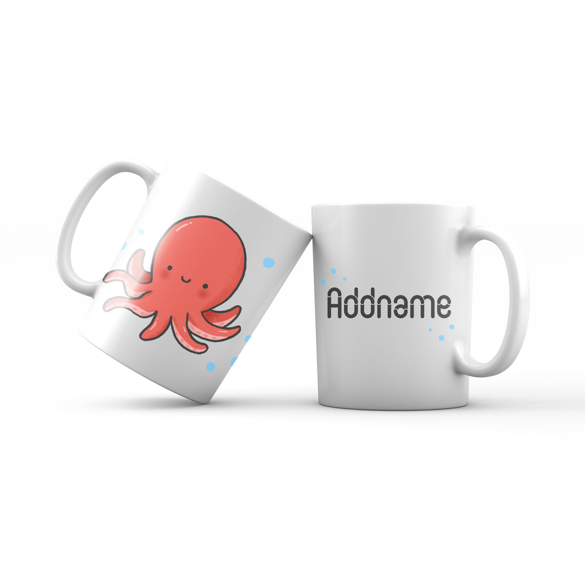Cute drawn Animals Sea Octopus Addname Mug