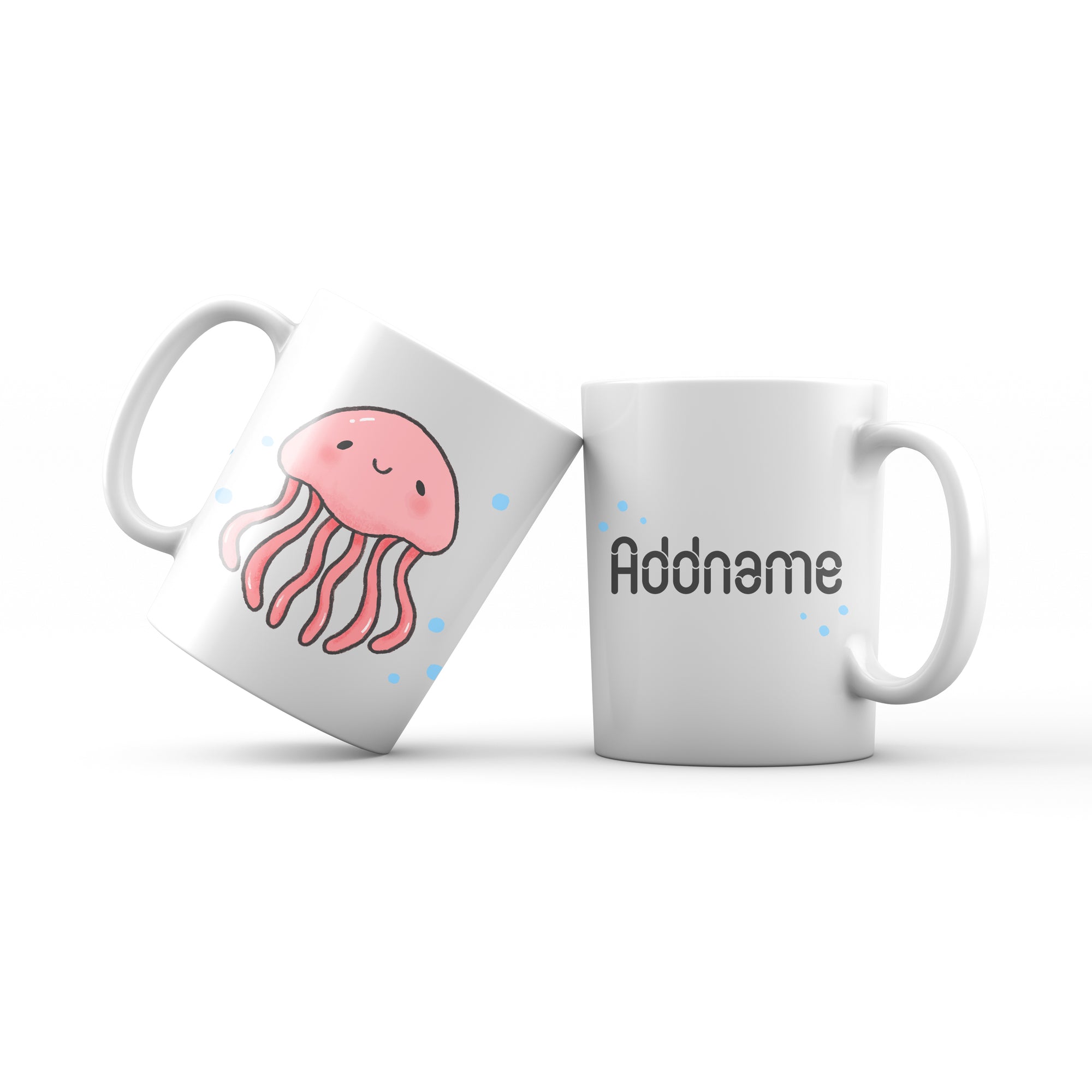 Cute drawn Animals Sea Jellyfish Addname Mug