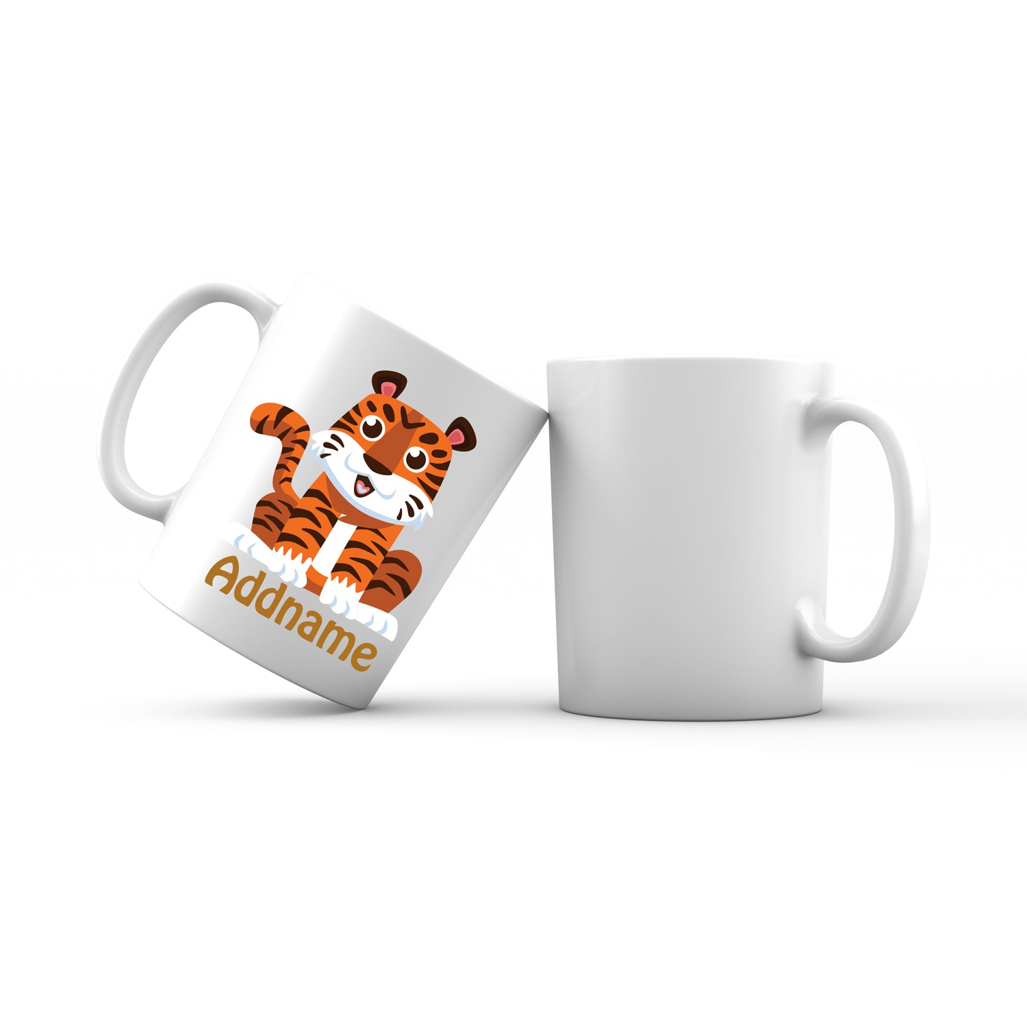 Animal Safari Jungle Tiger Addname Mug