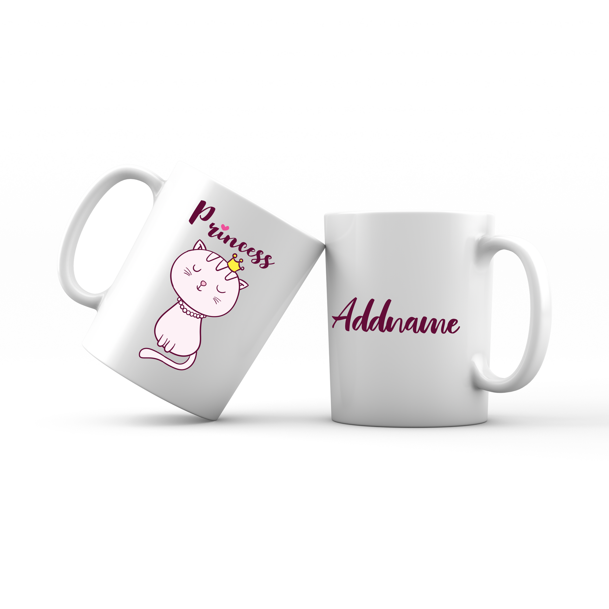 Cool Cute Animals Cats Princess Cat With Crown Addname Mug