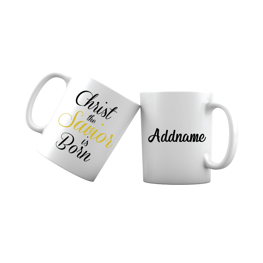 Xmas Christ the Savior is Born Mug