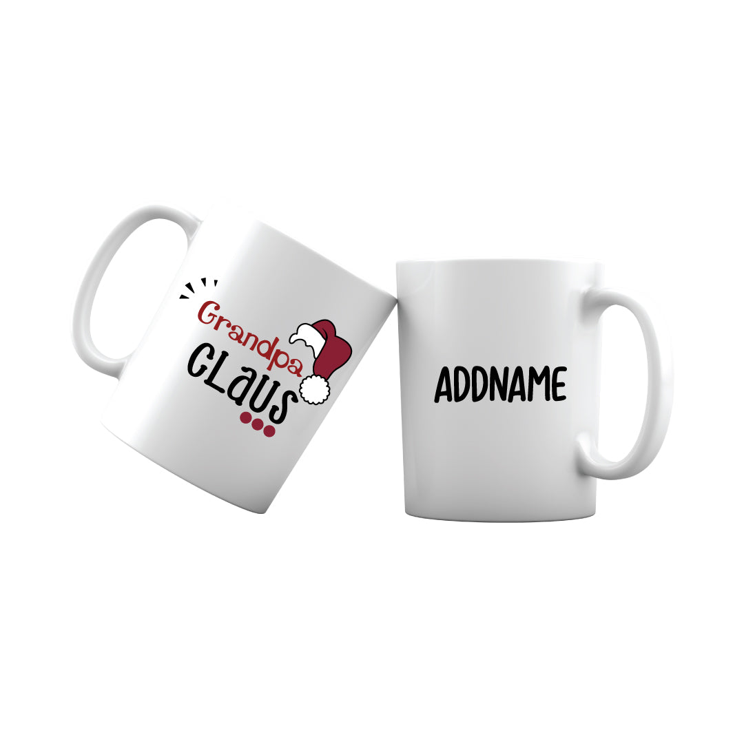 Xmas Grandpa Claus with Santa Hat Mug