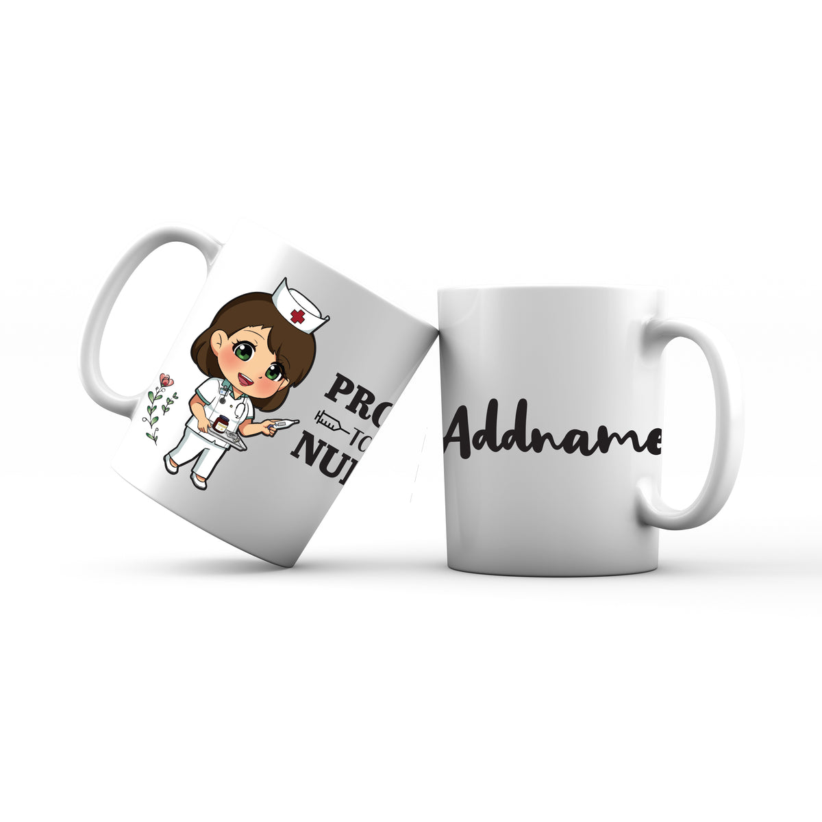 Proud To Be A Nurse Chibi Female Chinese Mug