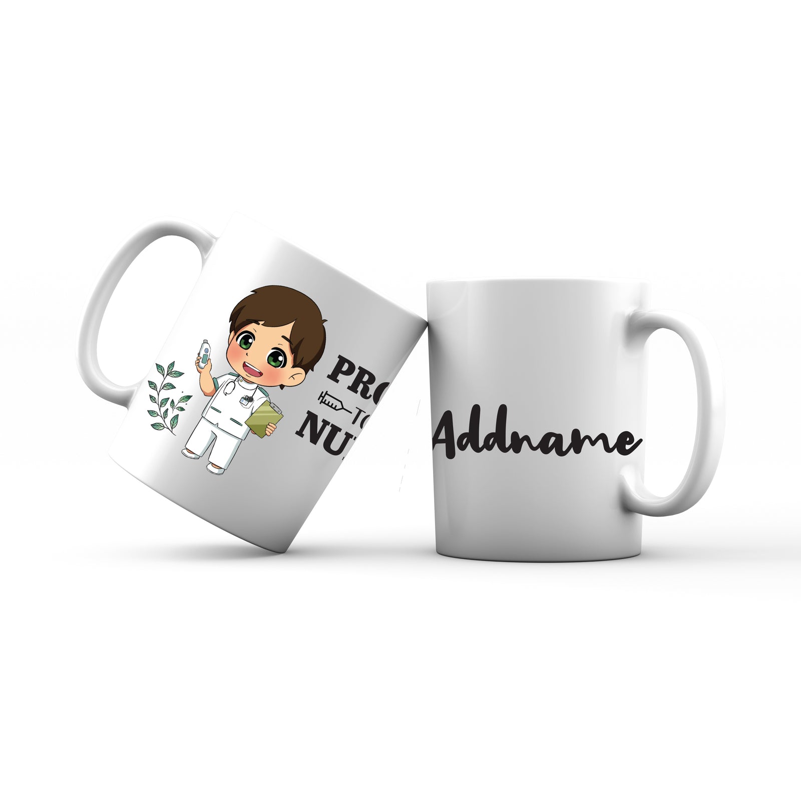Proud To Be A Nurse Chibi Male Chinese Mug