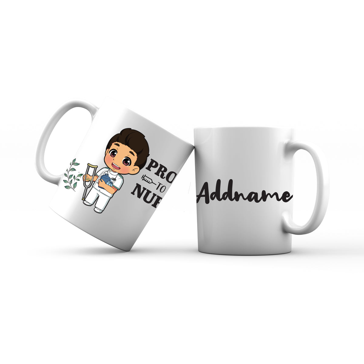 Proud To Be A Nurse Chibi Male Malay Mug